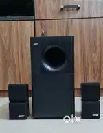 BOSE AM5 SERIES II WITH ORIGINAL REDLINE DOUBLE CUBE SPEAKERS.