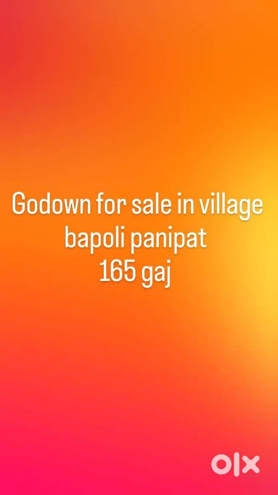 Godown for sale 165 gaj