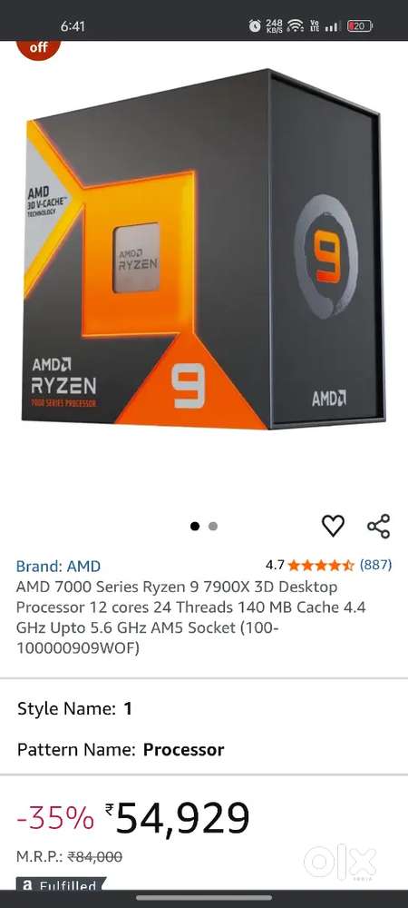 Ryzen 9 7900X3D – Gaming Beast CPU For Sale  Excellent Condition