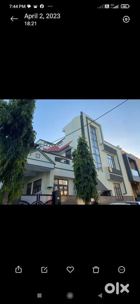 2 BHK semi- furnished villa for rent