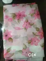 New Cotton Sharee Pink