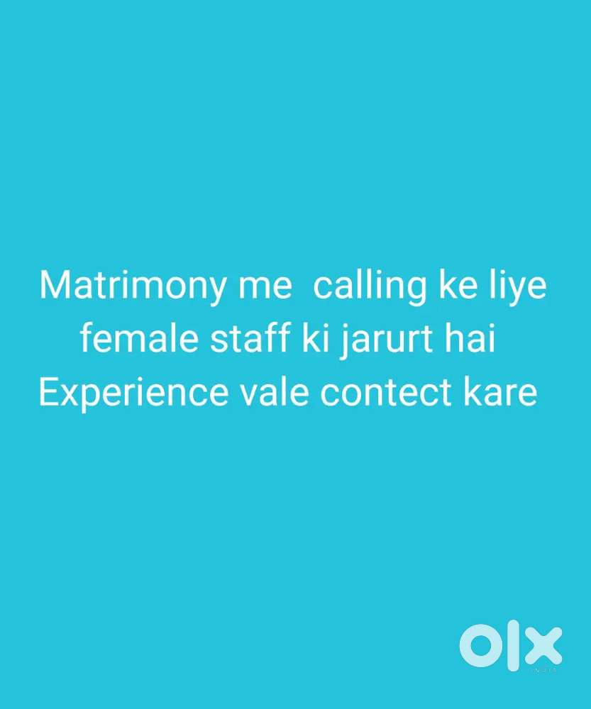 Tele calling ke liye female staff ki jarurt hai