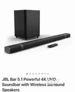 JBL Bar 5.1 Powerful 4K UHD Soundbar with Wireless Surround speak