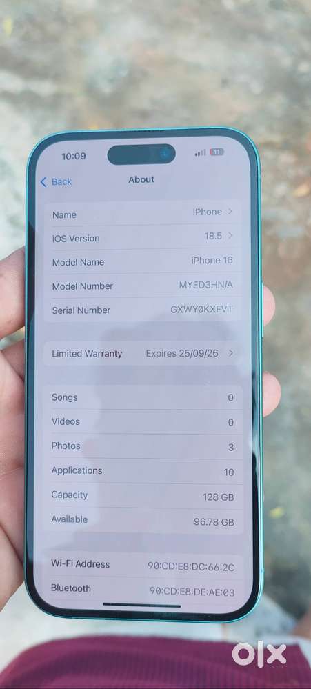 Iphone 16 26/9/2025