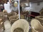 Furniture home decor items chair table mudha stool rack basket chair