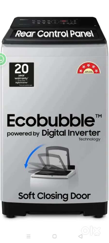 Samsung 8kg Top load washing machine fully automatic 5Days Old