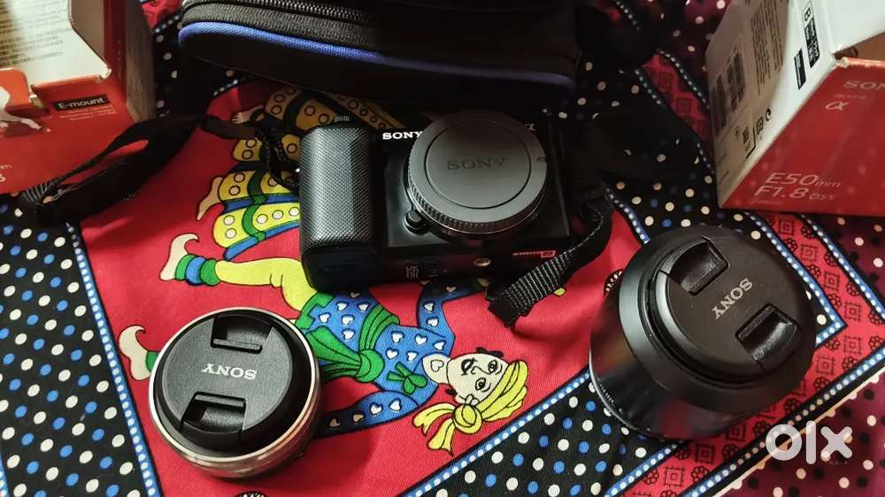 Sony zve10 camera with 50 mm + 16 mm sony lence
