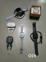 Branded Watch, earphone