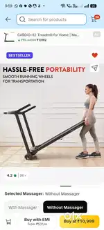 Less used and very good condition Treadmill for sale urgent