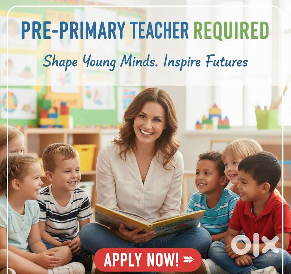 Requirement for Pre-primary teacher in Sakhipara, Sambalpur. Apply now