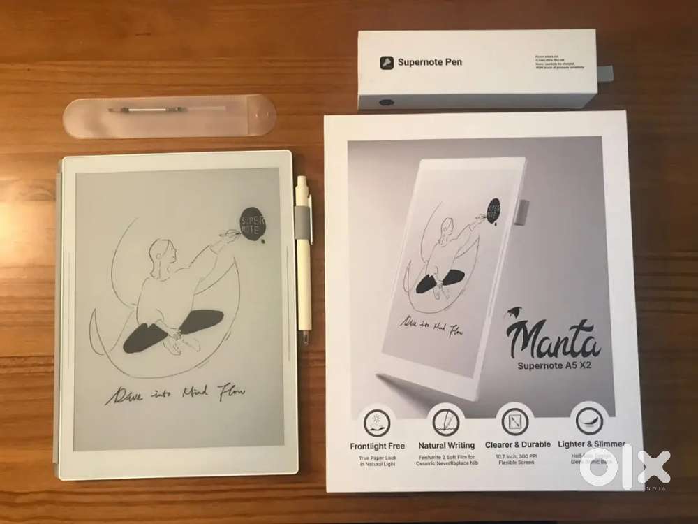 Supernote Manta A5 X2 With Pen Half-Folio And Box With Extra Pen Nib