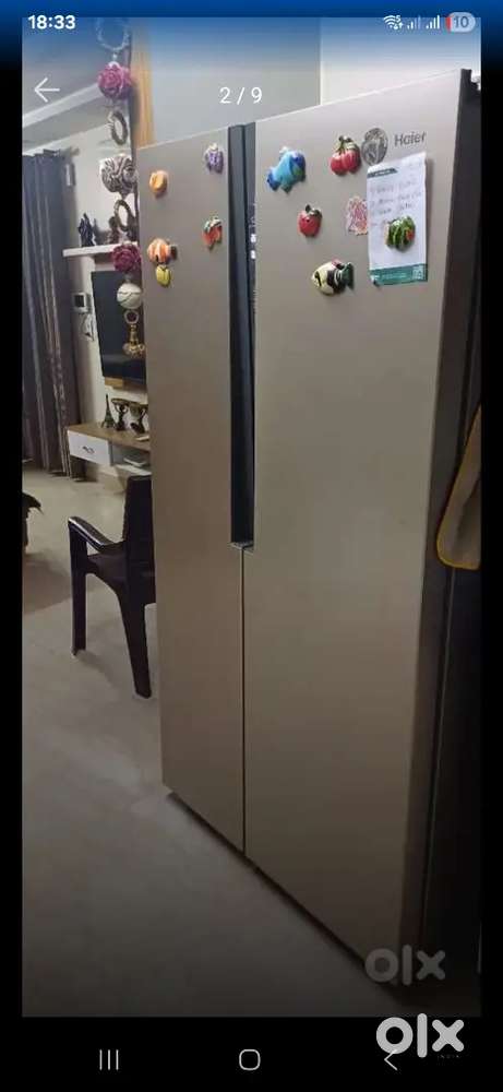 Hair fridge side by side hardly used