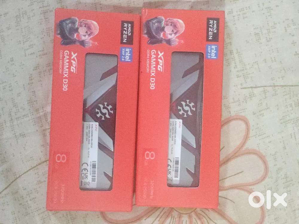 Xpg adata 16GB(2*8) ram ddr4 3200mhz, (3 months age)