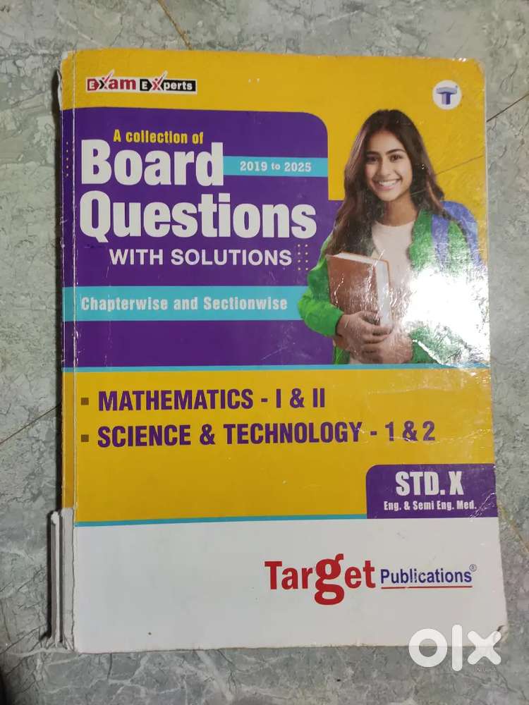 SELLING 10TH BOARD QUESTION BOOK MATH-1,2 SCIENCE-1,2 NO-