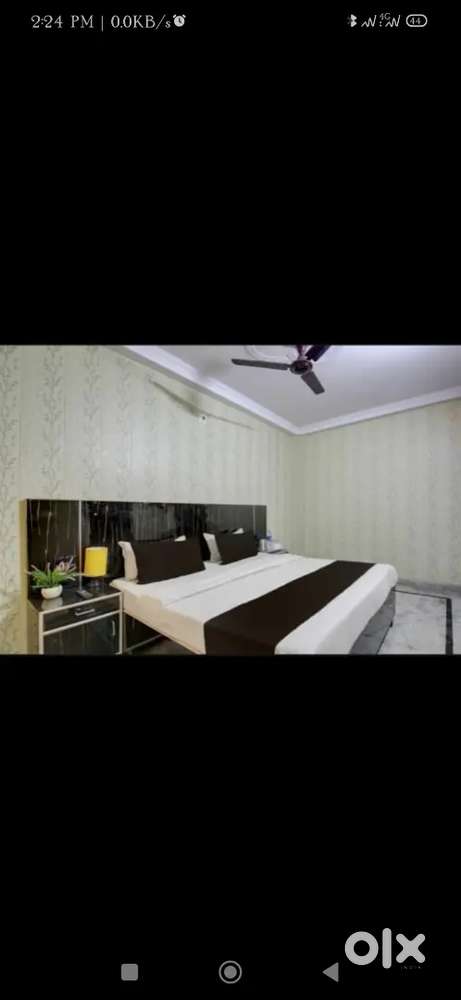 Houskiping staff and female receptionist