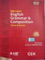 High school English grammar and composition wren & martin
