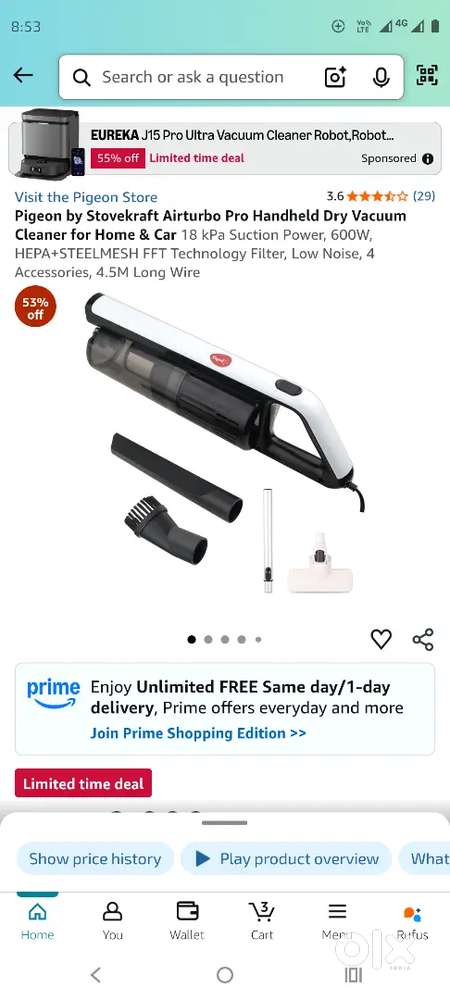 Pegion vaccume cleaner