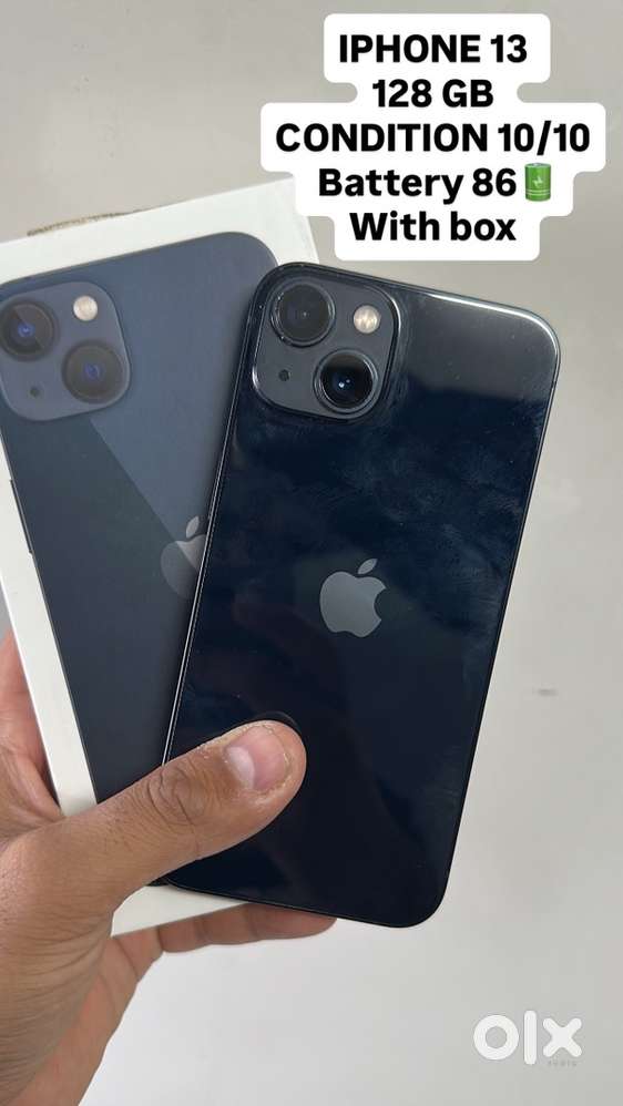 Iphone 13 128 gb top condition with box battery helath 86