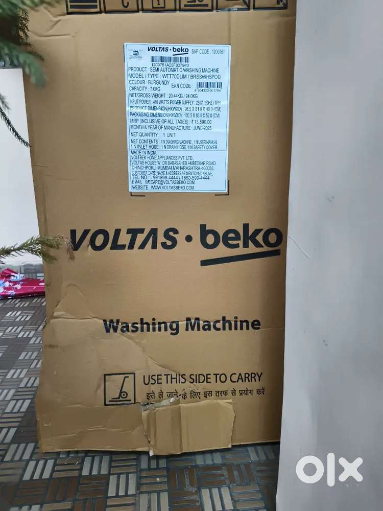 Voltas Beko A Tata Product 7 kg 5 Star 2024 Semi Automatic Top Load
