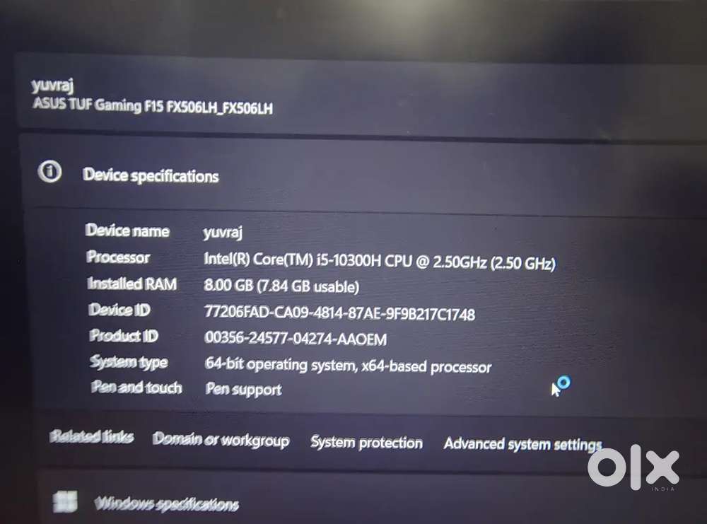 ASUS Gaming LAPTO (TUF)