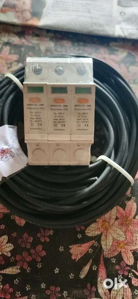 4mm Polycab Solar DC Wire, DC SPD, Solar Fuse