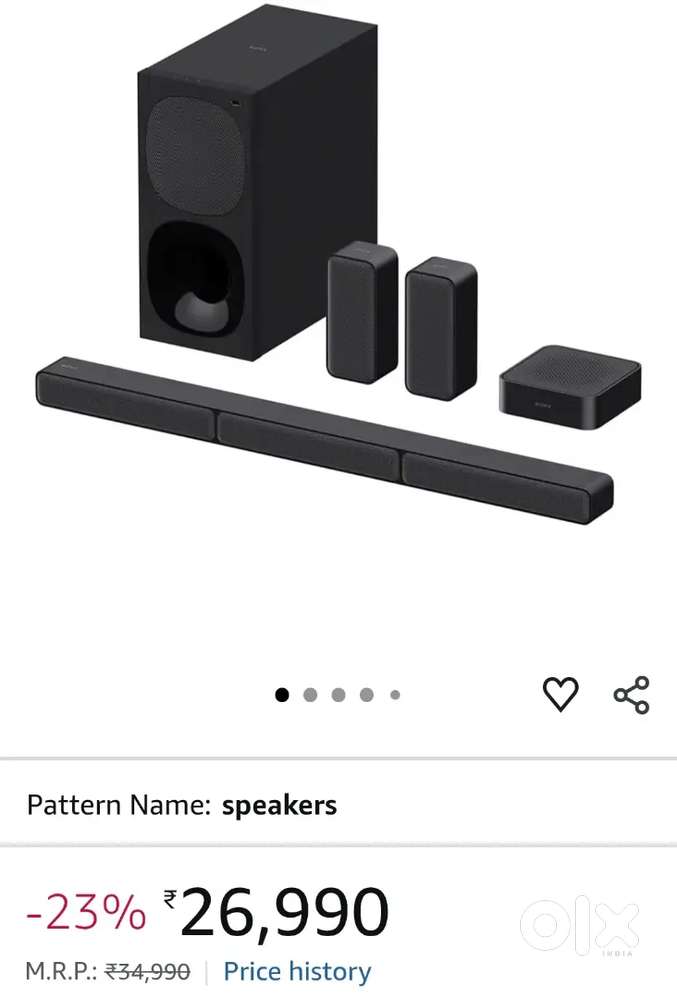 Sony HT-S40R Real 5.1ch Dolby Audio Soundbar 