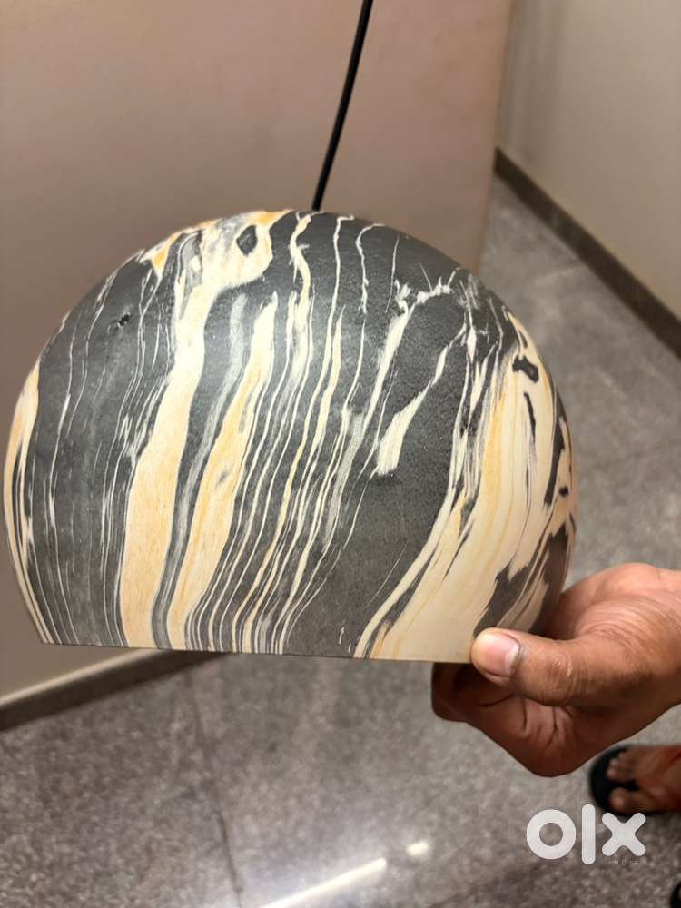 Stunning Marble-Look Spherical Hanging Light / Pendant Lamp