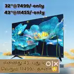 Mega sales $ sony new 43_ inch smart Android led tv @11555