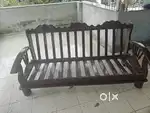 5 Seater sagwan sofa set without gadi