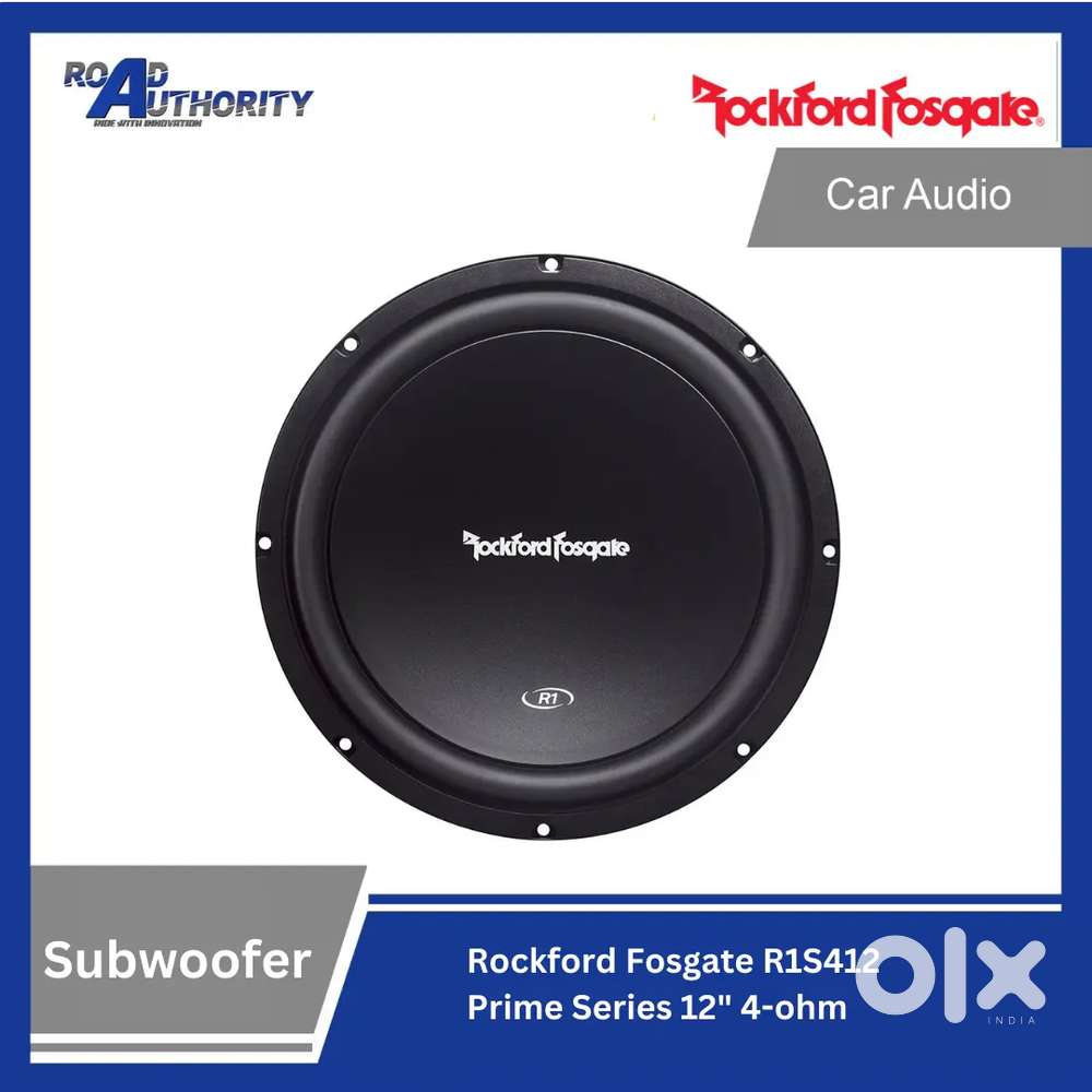 Car Audio Amplifier & 12inch Subwoofer with Cabinet.