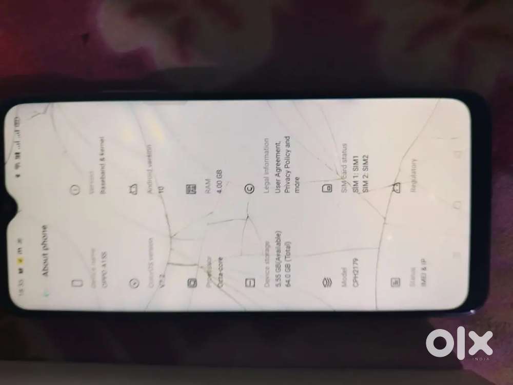 Oppo a15s 4/64 4g Bill box sab hai