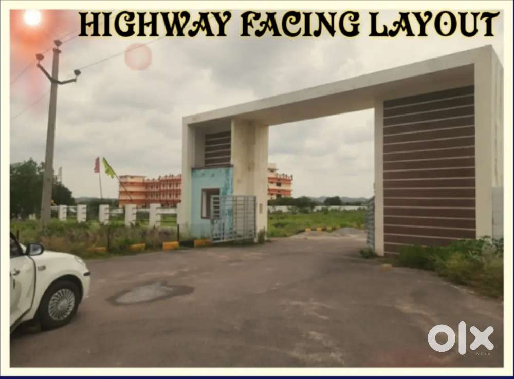 Highway facing open plots with full approvals @development at yacharam