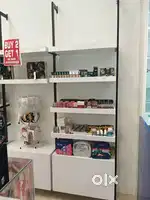Silver jewellery counter and windows