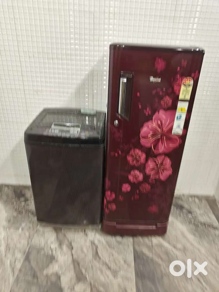 Id 515# Whirlpool single door and Lg topload washing machine