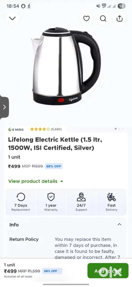 Kettle lifelong
