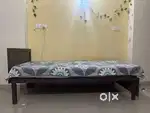 Double bed and study table