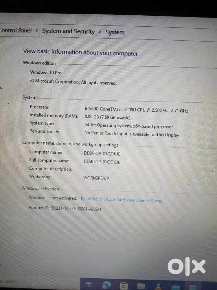 Hp laptop i5 good condition