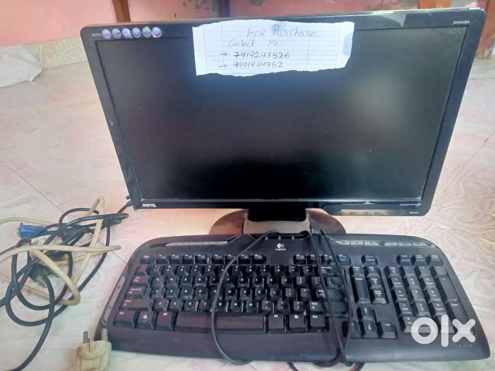 BENQ Original monitor and Logitech orginal keyboard in best price