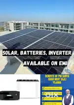 solar, batteries, inverter on EMI