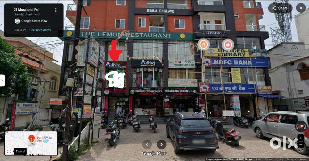 Well maintained shop for rent at Morabadi