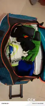 Cricket kit bag and bat