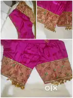 Saree & blouse AARI works & Pre pleating