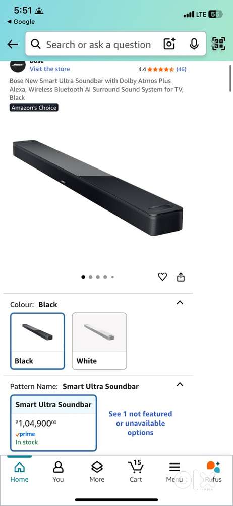 Bose 900 ultra soundbar