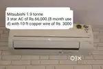 Mitsubishi 1.9 tonne 3 star inverter AC (8 month used)
