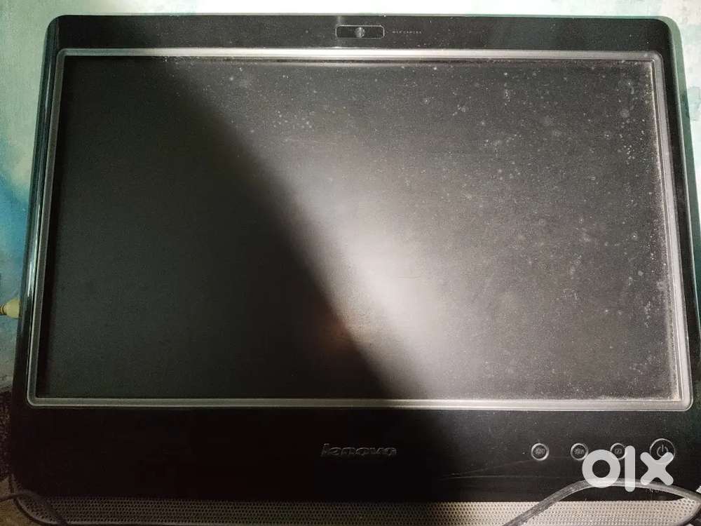 Lenovo desktop with keyboard and mouse