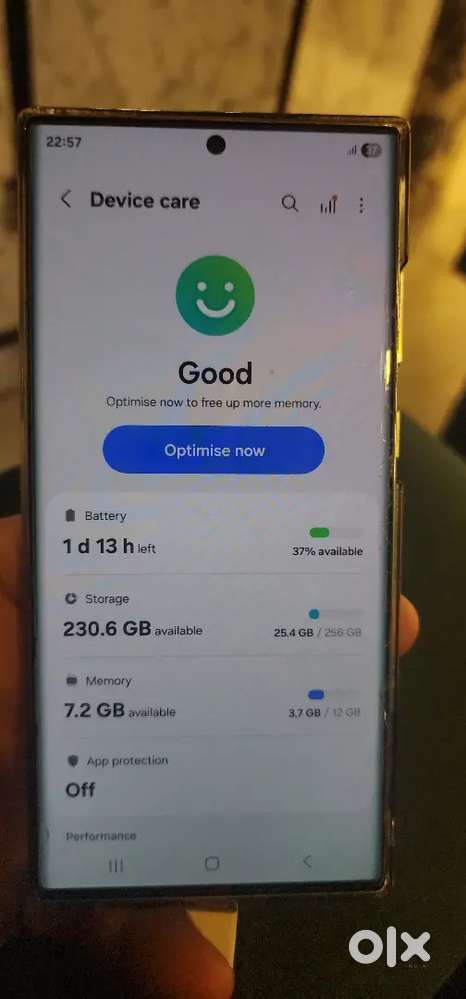 S22 ultra Samsung 12 256 gb Indian set