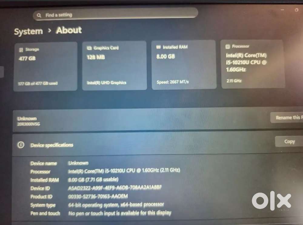 Lenovo Thinkpad Laptop