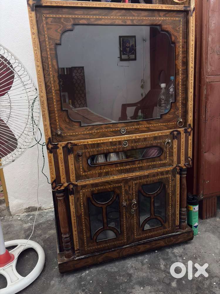 Wooden Almirah For Storage and Tv Space