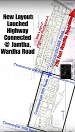 Wardha road touched plots