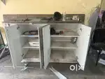 Wood counter with top granet 2nos